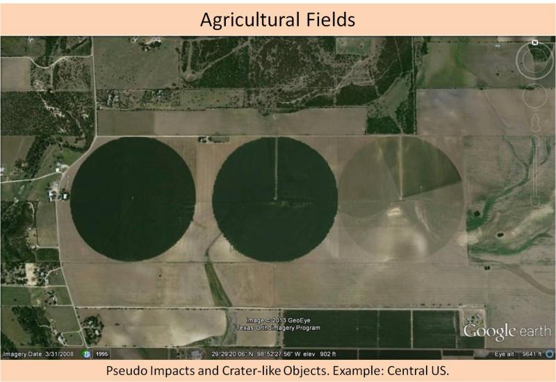 Not an impact crater - agriculture