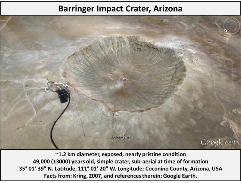 Barringer Impact Crater, Meteor Crater Arizona