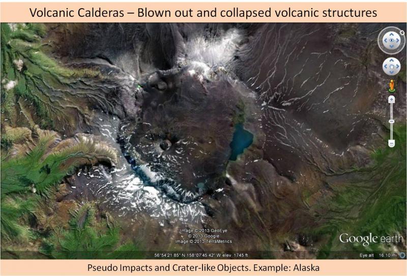 Not an impact crater - caldera