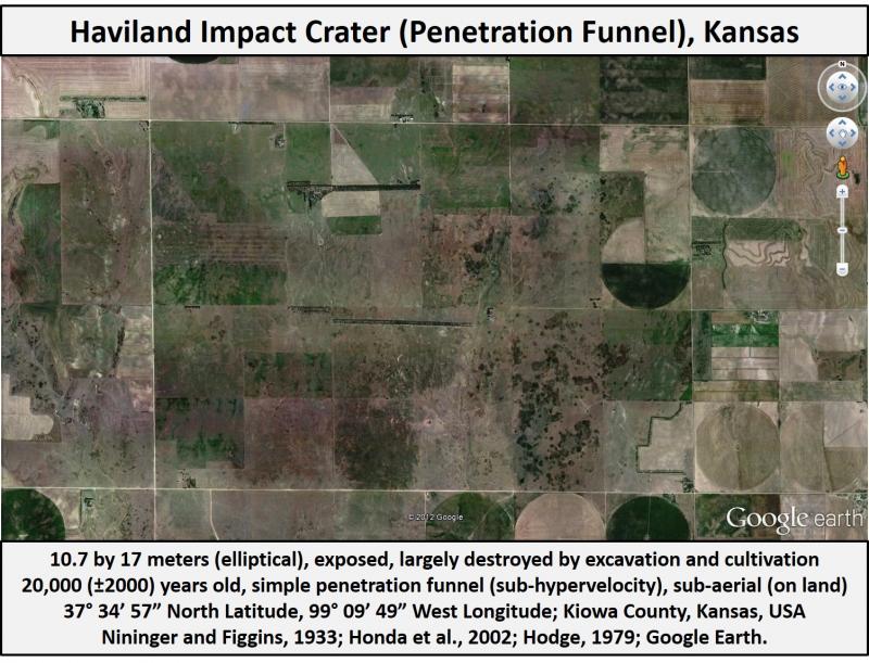 Haviland Impact Crater, Brenham Pallasite, Kansas