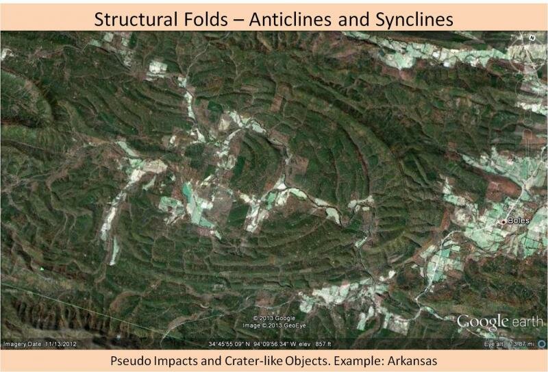 Not an impact crater - regional fold