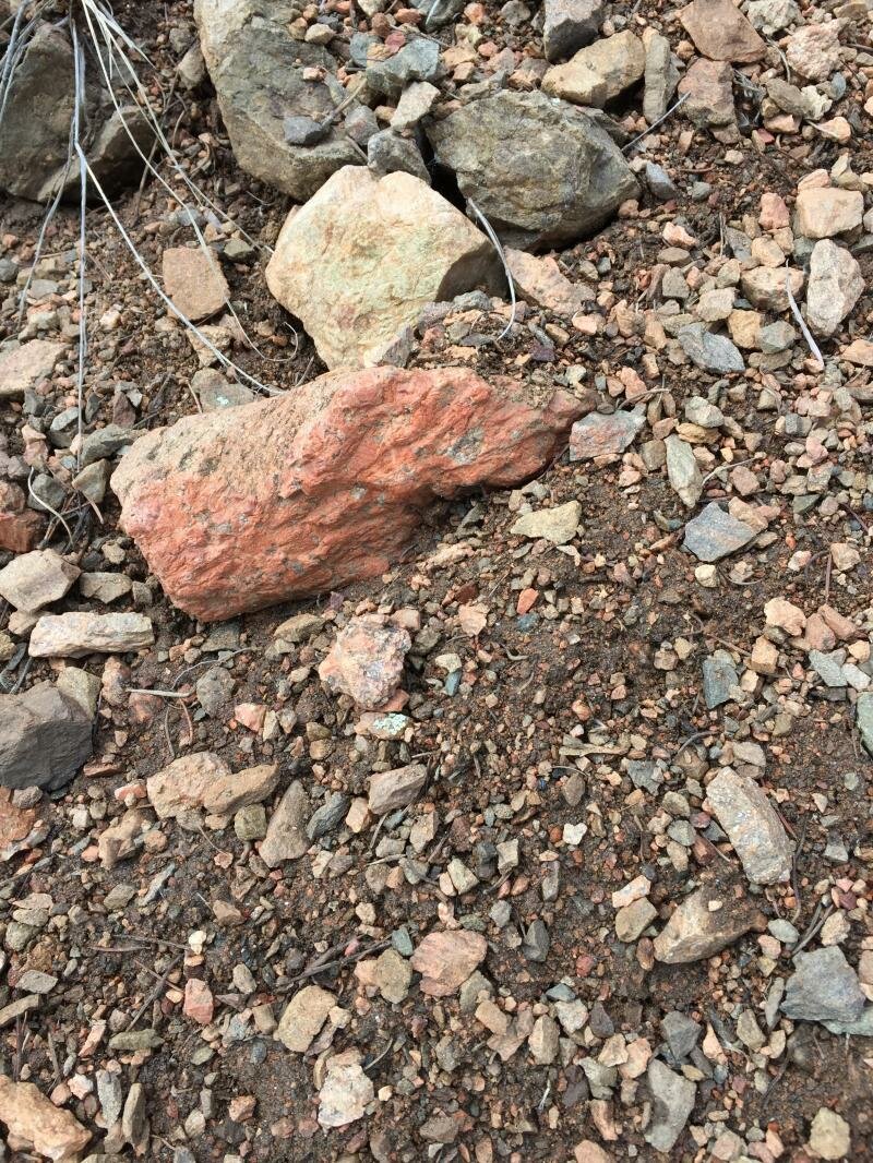 Shatter cone at Santa Fe crater, NM