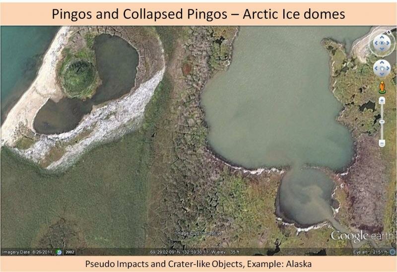Not an impact crater - pingo